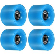베어링 ABEC-9가 장착된 파티킬 롱보드 휠 스케이트보드 크루저 휠 교체용 스트리트 휠 80A, Blue, 1개