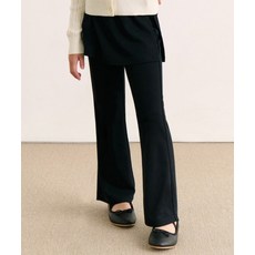 [무신사스탠다드] 키즈 스커트 레이어드 저지 팬츠 [블랙]