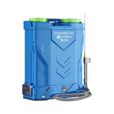 YITOLI 20L 背負式高壓電動噴霧器 加厚桶身 雙桶蓋設計, 藍色, 1個
