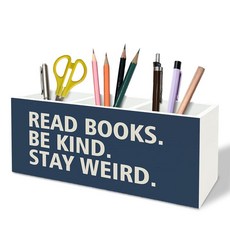 TFKFJLF 책갈피 홀더 장식 나무 펜 연필 홀더 책 클럽 선물 여성용 책 애호가 선물 책 나무 연필 마커 홀더 정리함 도서관 독서 코너 방 학교용, TFKFJLF 책갈피 홀더 장식 나무 펜 연필 홀더,