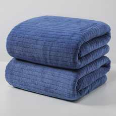 앨라모 흡수력 좋은 초대형 극세사 바스타올 70x140cm 2P, 2개, 블루