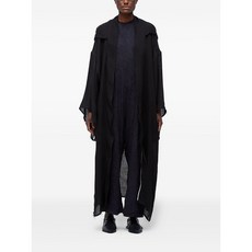 오스클렌 후드 프린지 코트