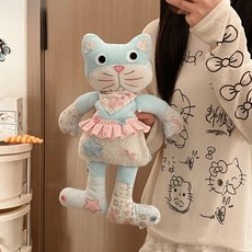 DIY小貓安撫玩偶材料包 毛絨布娃娃 附贈錄音器, 哄睡小貓安撫玩偶材料包, 1個