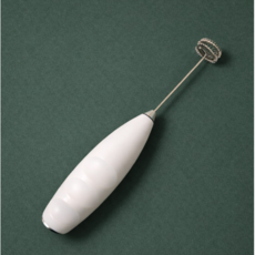 미니전동휘핑기 2중휘핑날 건전지포함, 1개, 화이트