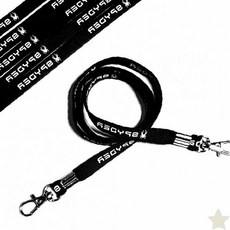 목걸이형 마스크 분실 방지 스트랩 양면 원단 목줄 끈 휴대 보관 액세서리 사무실