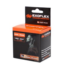 ExoFlex 滾球堂 保齡球肌貼 無切割卷 運動防護 肌肉支撐 透氣舒適 高彈性, 1個