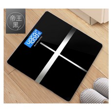 【隔日到貨免運費！高靈敏傳感器 精確穩定】智能LED精準數據體重計 鋼化玻璃 圓角設計 防爆 體重秤 體重機 電子秤 準, 1個, 黑色