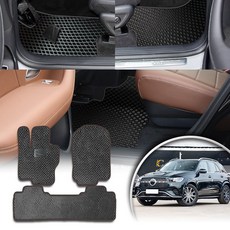 蜂巢式耐磨全包圍腳踏墊 適用賓士 GLE V167, 1個, GLE V167(2024/SUV,整車(前後座3片, 黑色