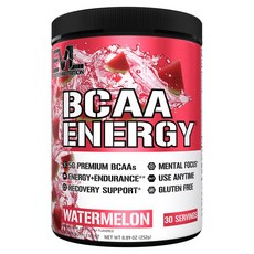 EVLUTIONNUTRITION BCAA 에너지 워터멜론, 1개, 252g