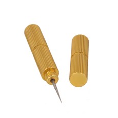 실용적인 에어 브러시 수리 도구 노즐 니들 스프레이 리머 워시, 설명, 골드, 합금