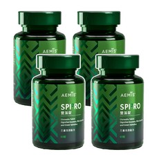 唯樂Wellous SPIRO雙藻錠2.0升級版-檸檬口味，促進腸道蠕動，全家健康首選, 4箱/盒, 60顆