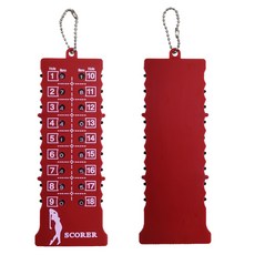 골프 18홀 타수 스코어 카운터기 스코어카드, 스코어스틱-레드, 1개