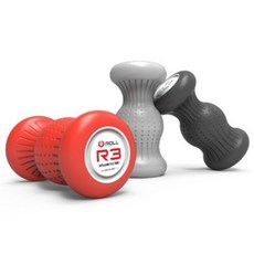 神拳阿凱 Roll Recovery R3 足底筋膜放鬆工具 鐵人三項 自行車 跑步適用, 黑,滾筒+大拇指分離器