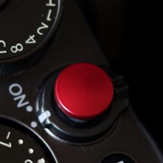 감성스터프 후지필름 라이카 나사식 교체형 카메라 소프트버튼, 볼록, 레드, 1개, 볼록 레드