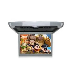 차량용 천장 TV 모니터 카니발 천정 SUV 고화질 버스, 12인치 1080P LCD MP5 그레이