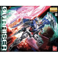 BANDAI 鋼普拉 MG 1/100 GN-0000 00 RAISER 能天使鋼彈 00R 含LED燈, 1個