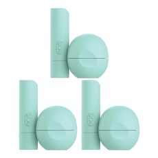 이오스 내추럴 시어 립 밤 스위트 민트 스틱 4g + 스피어 7g 세트, 3개