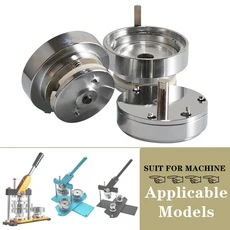 단추 배지 메이커 기계 몰드 DIY 핀 펀칭 프레스 교체 가능한 원형 제작 2575mm, 02 ModelB, 01 25mm
