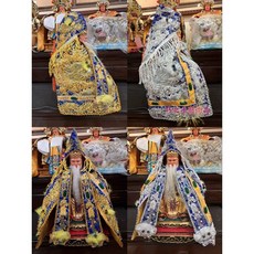 巧之手藝術品 土地公新款式 藍色龍袍 福德正神 優惠價格 新貨到, 金藍色, 1個