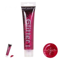 [팔마누] 그림교구 그림물감 미술그리기 반짝이 미술놀이 물감 75ml 분홍