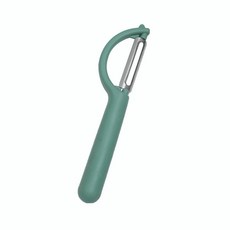 P型削皮器 - 不銹鋼削皮刀 水果/瓜果刨絲器 廚房神器, 1個, 削皮刀-綠