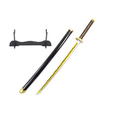 코스프레 검 일륜도 칼 목검 42종 75cm 104cm 거치대 포함, 06_아카 젠이B M-75cm KAL-M06, 1개