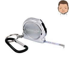 코메론 키체인 3M 미니 키링 줄자 KMC-74K 간편휴대, 1개