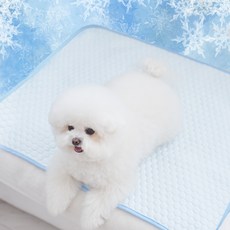 도들러 강아지 고양이 가볍고 휴대가능한 냉감 아이스 터치 쿨매트, 스노우민트, 100개