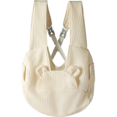 노마드앤코 반려동물 슬링백 포대기 앞가방 외출 이동가방 배낭, 1개, 베이지