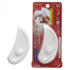 GREEN BELL 綠鐘 圓形指甲銼刀, 白色, 1個