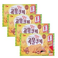 청우 곡물쿠키 대용량패키지, 480g, 4개