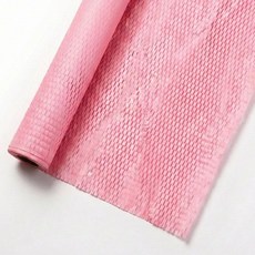 링비츠 종이 완충재 벌집형 크라프트 포장지 친환경 포장완충제 80M, 1개, 핑크(38cm)