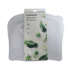 락앤락 프리미엄 실리콘 지퍼백, 2L (LWP620NTL), 1개
