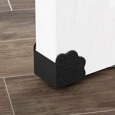 門角防撞護角 貓爪造型, 1個, 門角護角【黑色】3.5厘米內寬,試用裝（1只）, 黑色