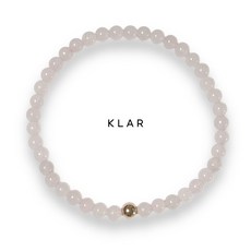 클라(KLAR) 천연 장미석 14k 원석팔찌 (4미리)