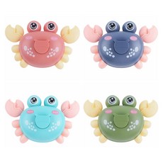 토이즈데이 푸쉬앤고 옆으로가는 꽃게 어린이 단체 장난감 구디백, 1세트, 4색