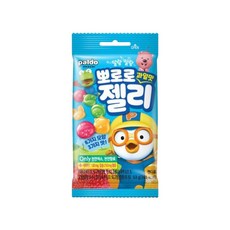 팔도 뽀로로 과일맛 젤리 53g 사과 딸기 오렌지, 4개