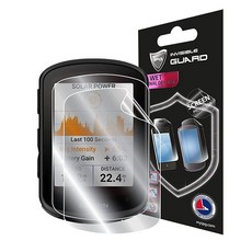 IPG Garmin Edge 540-840 태양열 GPS 사이클링 컴퓨터 액정보호필름 (2개) 하이드로겔 보이지 않는 스크린 가드 - HD 품질/자가 치유/기포 없음 540용, IPG Garmin Edge 540-840 태양열 GP