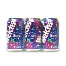 농심 웰치 소다 그레이프맛, 6개, 355ml