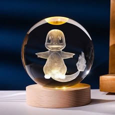 포켓 3D 크리스탈볼 야간 조명 무드등, 샤르망드