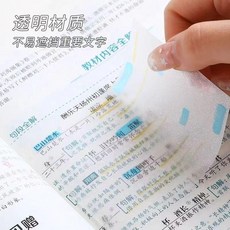 每日計劃本 80張/160頁 可記120天, 1個, 透明便利貼,75*50mm
