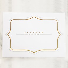 일회용 테이블 식탁 골드 종이 매트 깔개, 골드매트