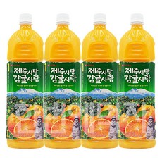 롯데 델몬트 제주사랑 감귤사랑, 1.5L, 4개