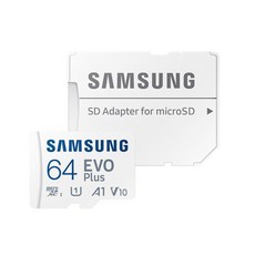 삼성전자 공식인증 정품 마이크로SD카드 EVO PLUS MB-MC64SA/KR, 64GB, 1개