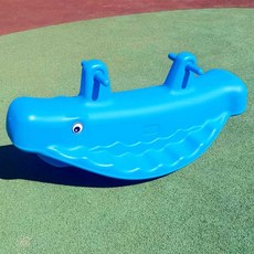 미니 플라스틱 시소 키즈 펜션 카페 2인 소형 미니시소 꽃 스트레치, 2. 고래 파랑