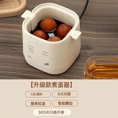 德國煮蛋器蒸蛋器多功能自動斷電家用小型迷你宿舍煮雞蛋早餐神器, 德國煮蛋器:升級款24小時預約+6種模式