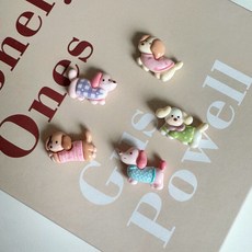 귀여운 애니멀 반려 강아지 감성 인테리어 미니 마그넷 자석, 5pcs X 1개(5pcs)