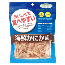 毛樂子寵物 日本藍 犬貓零食 獎勵點心, 1個, 海鮮蟹肉絲 60g