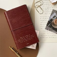 빈티지 6공 바인더 다이어리 A6, 스패니쉬 레드 스패니쉬 레드