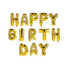 아트박스 호일풍선 생일 골드